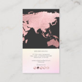 PixDezinesがグローバル/バラ金ゴールドワーフェイクドマップに変換中 名刺 (裏面)