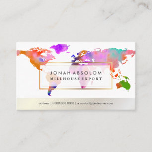 PixDezinesがグローバル/水色のワールドマップに移動 名刺