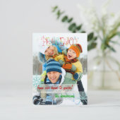 PixDezinesがスノーフォトカードをスプリンク シーズンポストカード (スタンド正面)