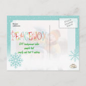 PixDezinesがスノーフォトカードをスプリンク シーズンポストカード (裏面)