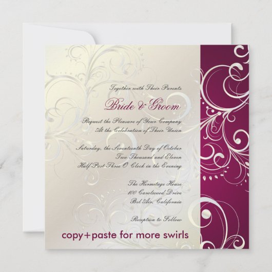 PixDezinesが真っ白に旋回 招待状 (裏面)