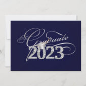 PixDezinesきらきら光る、きらきら光る/diyカラー2023卒業 招待状 (正面)