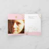 PixDezinesさくらんぼの花/（ユダヤ教の）バル・ミツバーありがとう サンキューカード (内部)