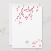 PixDezinesさくらんぼブラウズバルミツワー 招待状 (裏面)