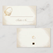 PixDezinesどんぐり/疑似ゴールド/プレースカード プレイスカード (正面/裏面)