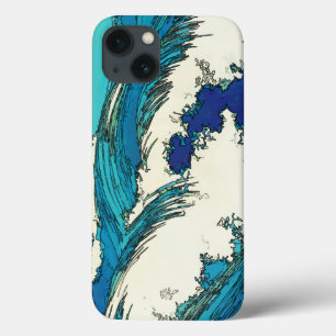 PixDezinesによる上原の海の波、 上原 iPhone 13ケース