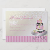 PixDezinesのイニシャル入りウェディングケーキ/ピンク (裏面)