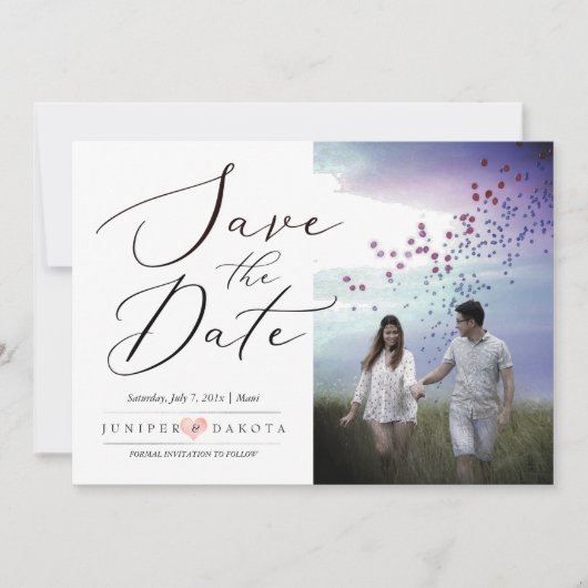 PixDezinesのエレガントなカリグラフィー スクリプト 招待状 (正面)