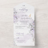 PixDezinesのエレガントなパープルの牡丹 オールインワン招待状 (内側)