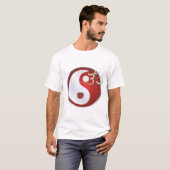 PixDezinesのオーム+陰陽デザインTシャツ Tシャツ (正面フル)