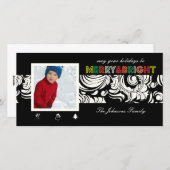 PixDezinesのクイルパターン、クリスマス シーズンカード (正面/裏面)