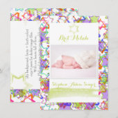 PixDezinesのグランジスター/ brit milah 招待状 (正面/裏面)