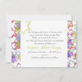 PixDezinesのグランジスター/ brit milah 招待状 (裏面)