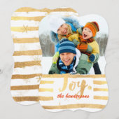 PixDezinesのゴールド/ホリデーカードが目を引く シーズンカード (正面/裏面)