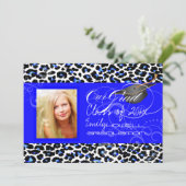 PixDezinesのサイケデリックなチーター 2013年卒業 招待状 (スタンド正面)