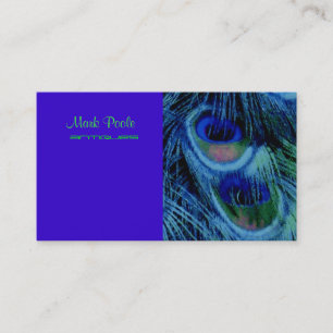 PixDezinesのサイケデリックな孔雀は、それをカスタマイズ! 名刺