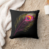 PixDezinesのサイケデリックな孔雀/DIY背景 クッション (ブランケット)