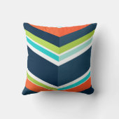 PixDezinesのシェブロン/ヘリングパターン クッション (裏面)