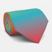 PixDezinesのシェーブドアイス/レトロネオンレッドカラー ネクタイ (ロール)