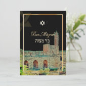 PixDezinesのスケッチ タワー・オブ・デイビッド/DIY背景 招待状 (スタンド正面)