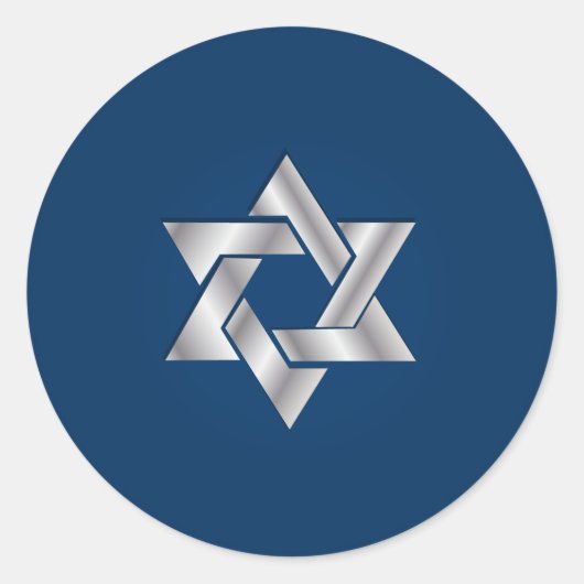 PixDezinesのデイビッド/シルベフェイクー/DIY背景の星 ラウンドシール (正面)