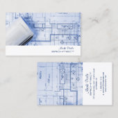 PixDezinesのトレンディな建築家/DIYカラー/蛍光グリーン 名刺 (正面/裏面)