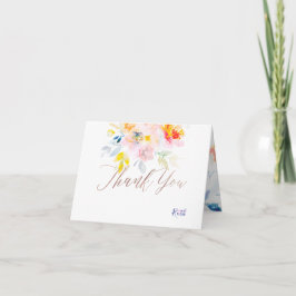 PixDezinesのバット・ミッツヴァのお礼/水彩 サンキューカード