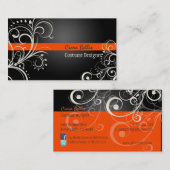 PixDezinesのパスタイリッシュール渦 名刺 (正面/裏面)