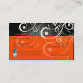 PixDezinesのパスタイリッシュール渦 名刺 (裏面)