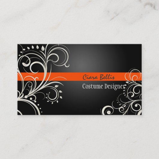 PixDezinesのパスタイリッシュール渦 名刺 (正面)