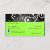 PixDezinesのパスタイリッシュール渦 名刺 (裏面)