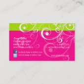 PixDezinesのパスタイリッシュール渦 名刺 (裏面)