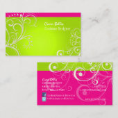 PixDezinesのパスタイリッシュール渦 名刺 (正面/裏面)