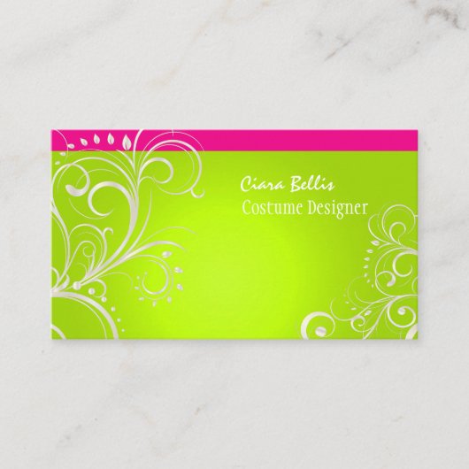 PixDezinesのパスタイリッシュール渦 名刺 (正面)