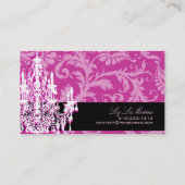 PixDezinesのパボ+ホワイトのシャンデリア / DIYの背景 名刺 (裏面)