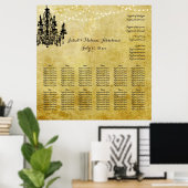 PixDezinesのパーチメント/シャンデリア/座席表 ポスター (ホームオフィス)