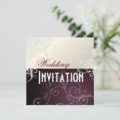 PixDezinesのパーリーな渦巻き 招待状 (スタンド正面)