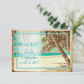 PixDezinesのビーチリゾート　トロピカルパラダイス 出欠カード (スタンド正面)