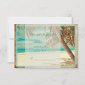 PixDezinesのビーチリゾート　トロピカルパラダイス 出欠カード (裏面)