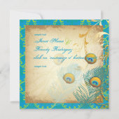 PixDezinesのピーコックの羽/アクア/ターコイズ (裏面)