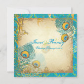 PixDezinesのピーコックの羽/アクア/ターコイズ (正面)