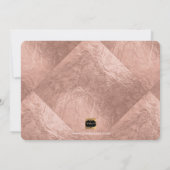 PixDezinesのフェイクバラ金ゴールドはMatron 招待状 (裏面)