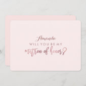 PixDezinesのフェイクバラ金ゴールドはMatron 招待状 (正面/裏面)