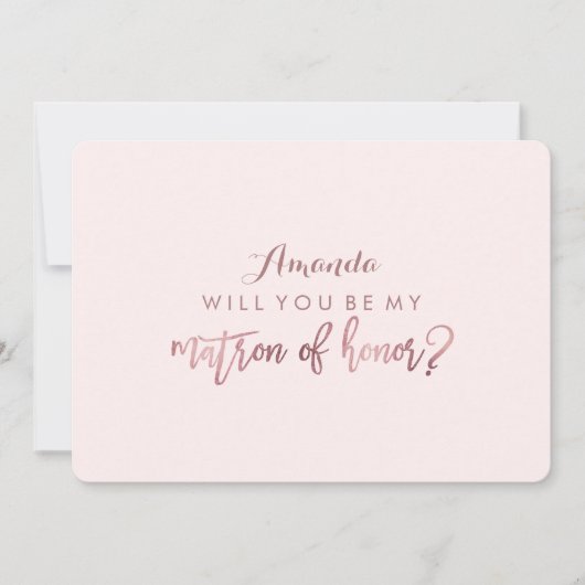 PixDezinesのフェイクバラ金ゴールドはMatron 招待状 (正面)