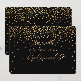 PixDezinesのフェイク金ゴールドが表示される…Bridesmaid 招待状