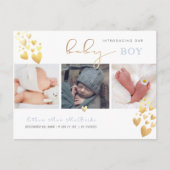 PixDezinesのフェイク金ゴールドハート ポストカード (正面)