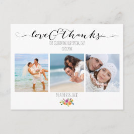 PixDezinesのフローラ結婚に感謝 ポストカード