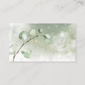 PixDezinesのブックリクエスト、水彩のユーカリ エンクロージャーカード (裏面)