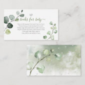 PixDezinesのブックリクエスト、水彩のユーカリ エンクロージャーカード (正面/裏面)