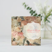 PixDezinesのブライダルブーケ/ DIYイベント 招待状 (スタンド正面)